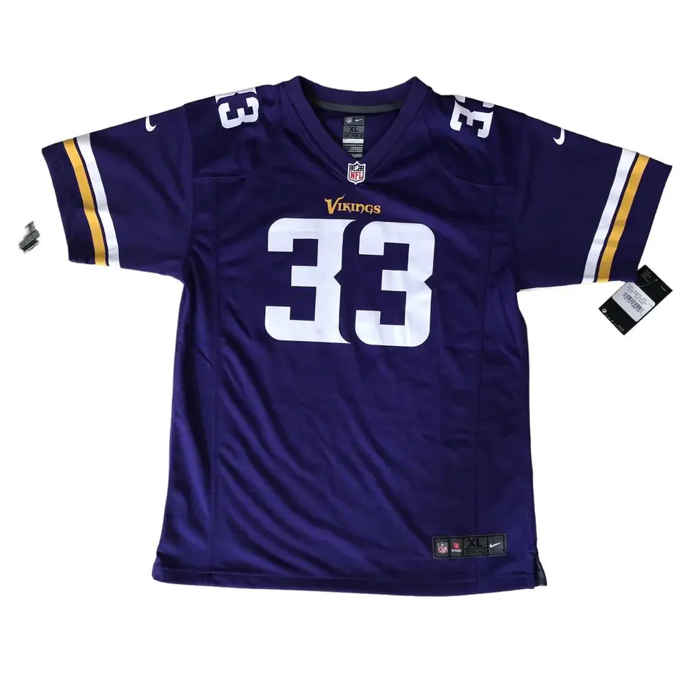 Nike Dalvin Cook Purple Minnesota Vikings #33 Game Jersey Size XL Youth- NEW